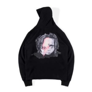 sp5der 555555 angel hoodie black mam woman
