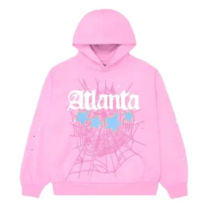 Sp5der Atlanta Hoodie Pink